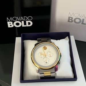 Mens Movado Two Tone Watch